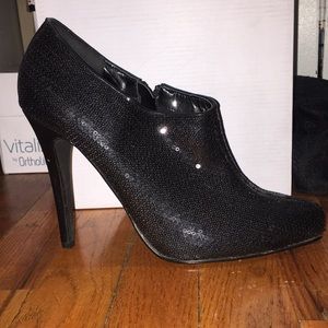 Charlotte Russe sequin ankle booties